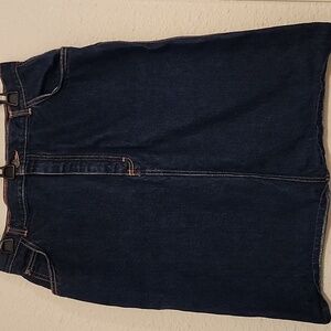 GITANO Vintage 1980's High-Waisted Denim Skirt Size 14